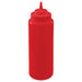 32oz Squeeze Bottles, Wide Mouth, Red, 6pcs/pk (6 Pack)-cityfoodequipment.com