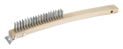 14" Wire Brush w/Scraper (1 Dozen)-cityfoodequipment.com