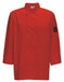 Tapered Chef Men's Jacket, Red, M (12 Each)-cityfoodequipment.com