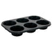 6 Cup Jumbo Muffin Pan, Non-stick, 7oz, Carbon Steel (12 Each)-cityfoodequipment.com