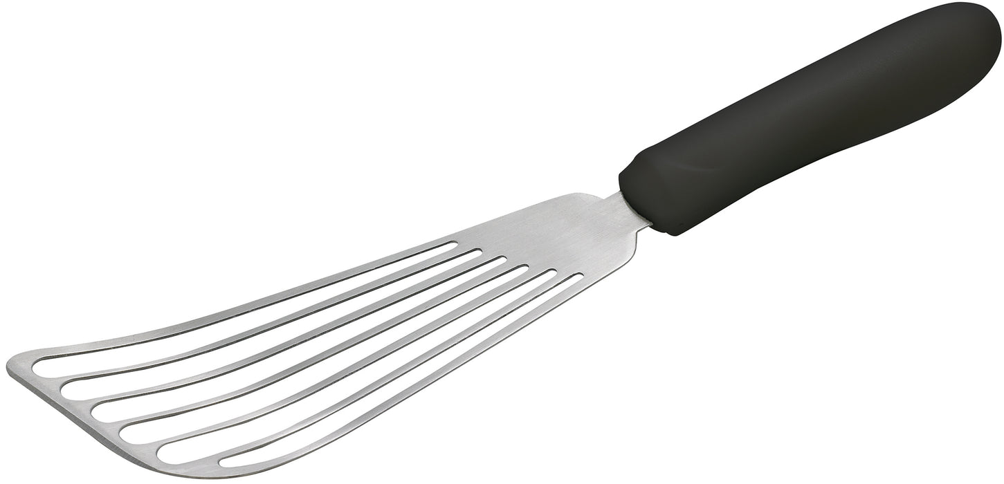 Fish Spatula, Black PP Hdl, 6-3/4" x 3-1/4" Blade (12 Each)-cityfoodequipment.com