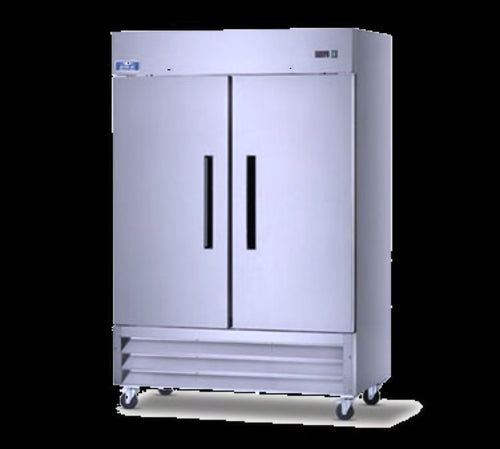 Refrigerator, reach-in, two-section, 54"W, 49.0 cu. ft. capacity, electronic the-cityfoodequipment.com