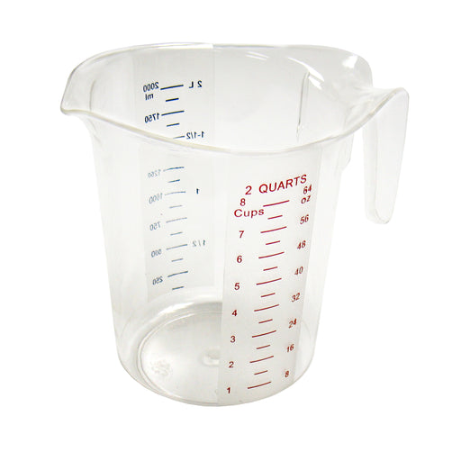 2qt Measuring Cup, PC, Color Graduations (6 Each)-cityfoodequipment.com