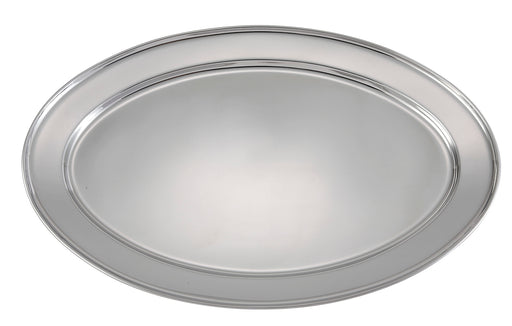 Serving Platter, Oval, 18"x 11-1/2", S/S (10 Each)-cityfoodequipment.com