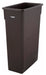 23gal Slender Trash Can, Brown (1 Each)-cityfoodequipment.com